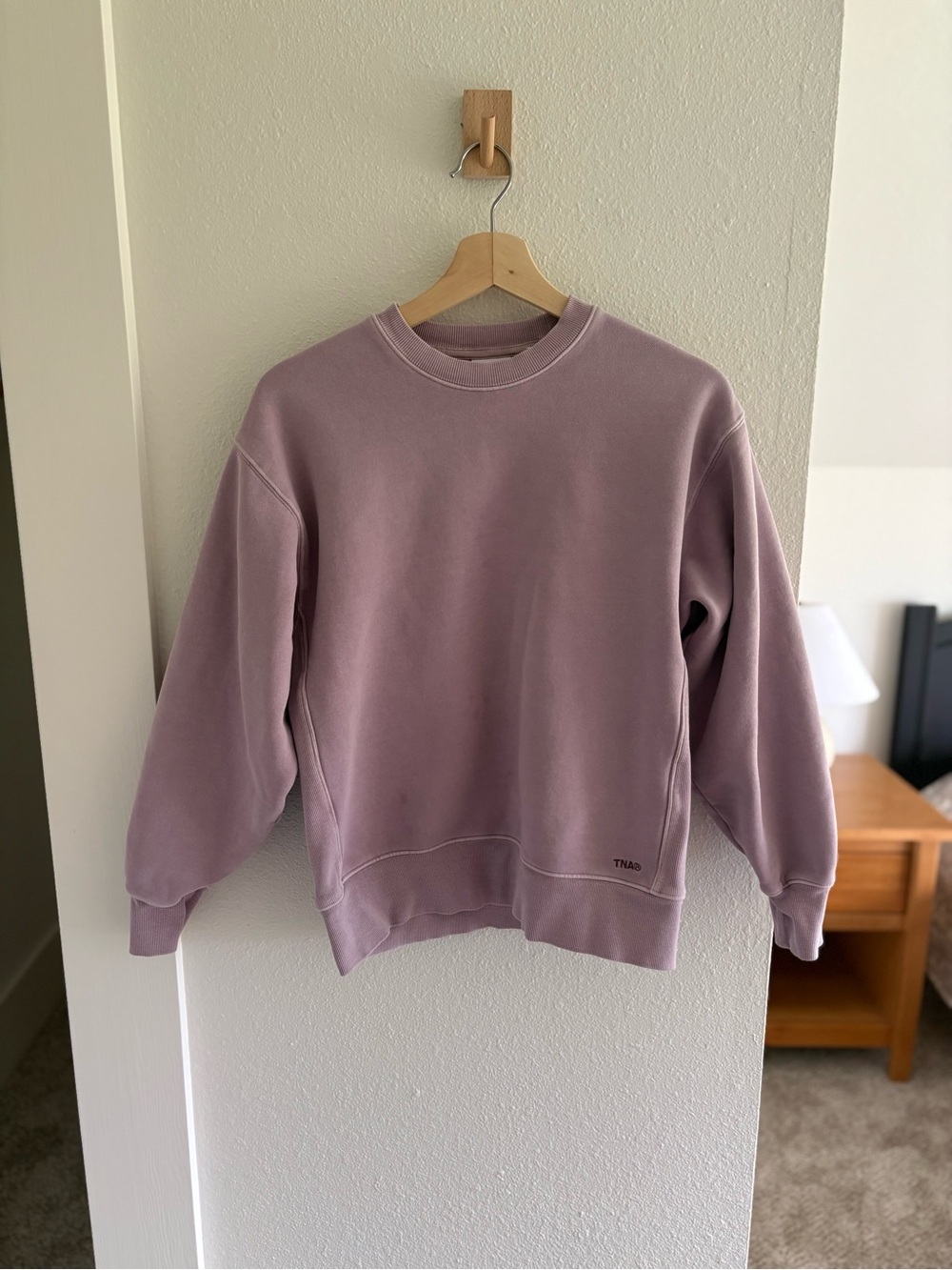 Aritzia Mauve/Pale Purple Crewneck Sweatshirt (stains) XXS
